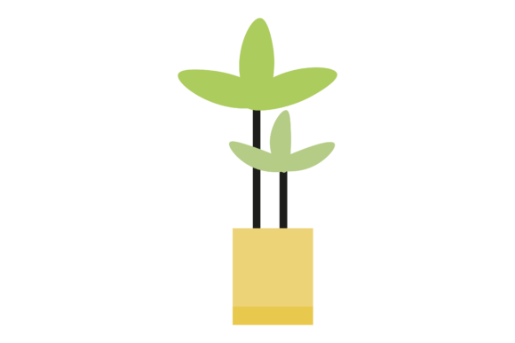 Aesthetic Decorative Plants Leaves Icon: Graphics & Icons
