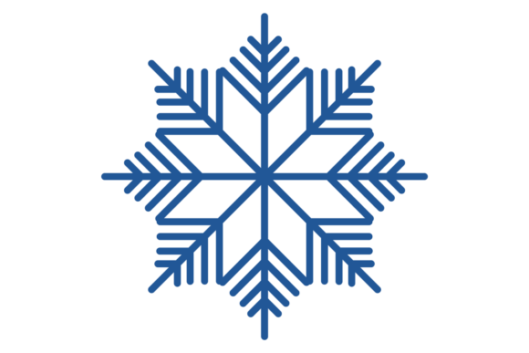 Blue Frosty Star Graphics for Crafts Branding