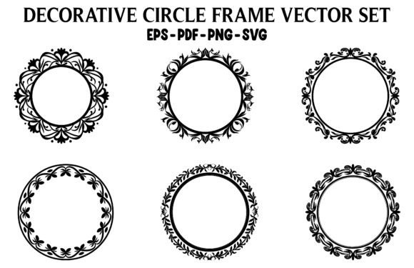 Decorative Circle Frame Clipart: Graphics & Crafts Review