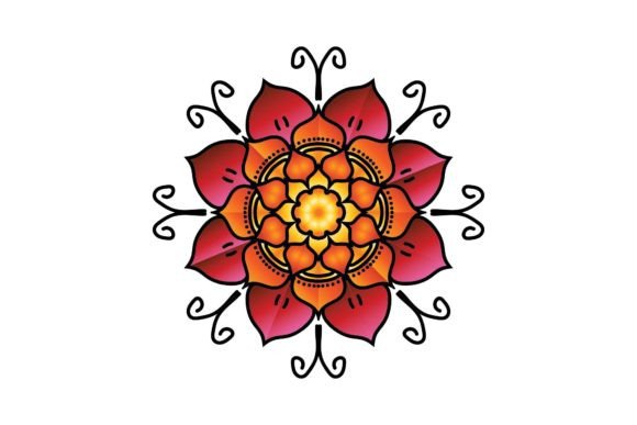 Decorative Colorful Mandala Graphics & Icons Review