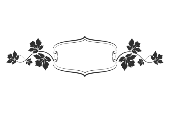 Decorative Floral Frame Graphics for Crafts