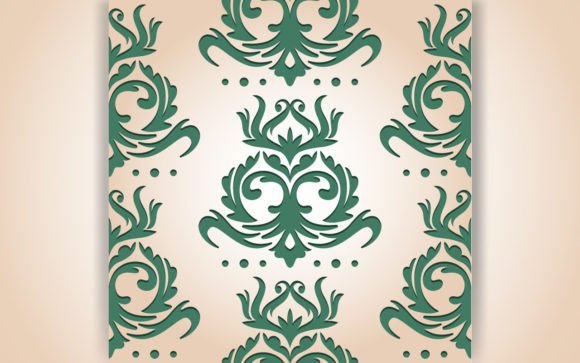 Decorative Flower Background SVG for Graphics & Backgrounds