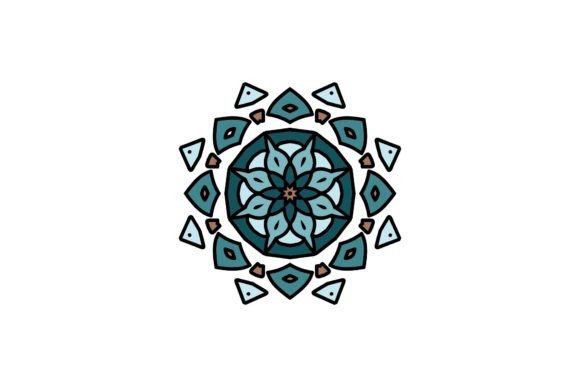 Decorative Mandala Blue Icon: Graphics & Icons Review