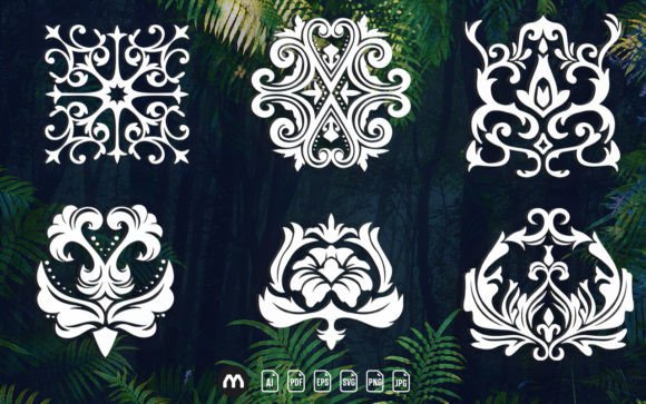 Decorative Paper Cut Flower Bundle SVG: Crafts & Graphics