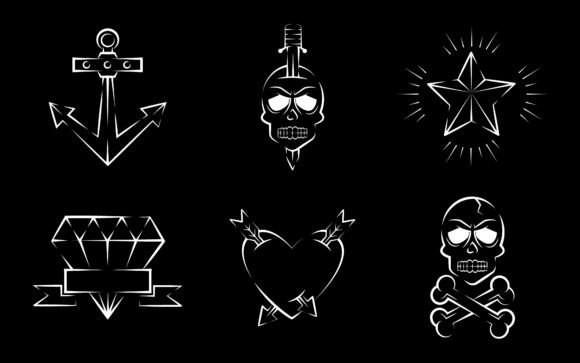Decorative Paper Cut Love and Skull SVG Graphics for Crafts