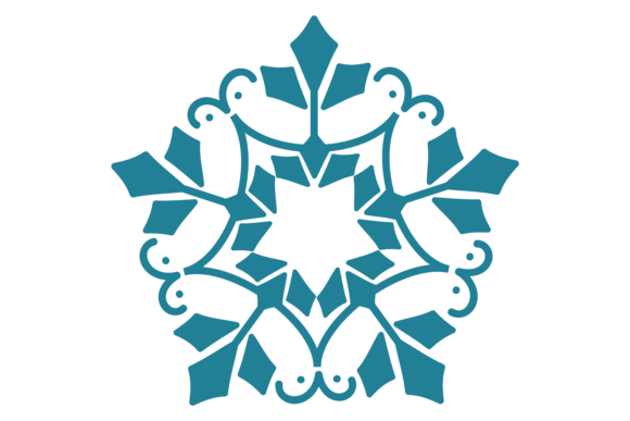 Decorative Snowflake Blue Frozen Graphics & Crafts Review