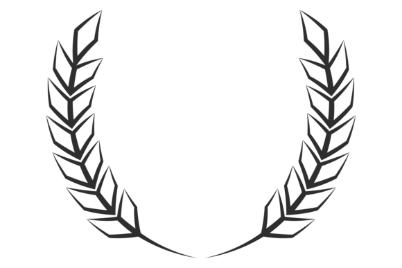 Decorative Wheat Wreath Frame Graphics for Crafts