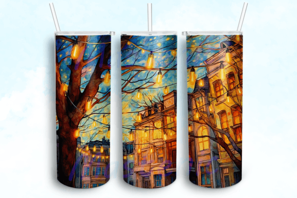 Enchanting Decorative Lights Tumbler for Crafts Graphics