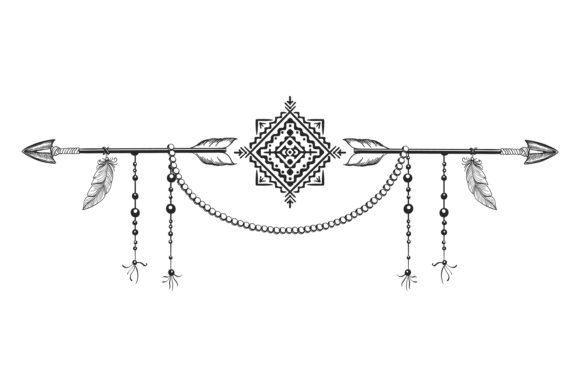 Ethnic Tribal Divider Graphics for Crafts & Branding