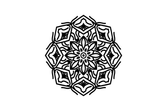 Flower Decorative Outline Icon for Editorial Graphics & Icons