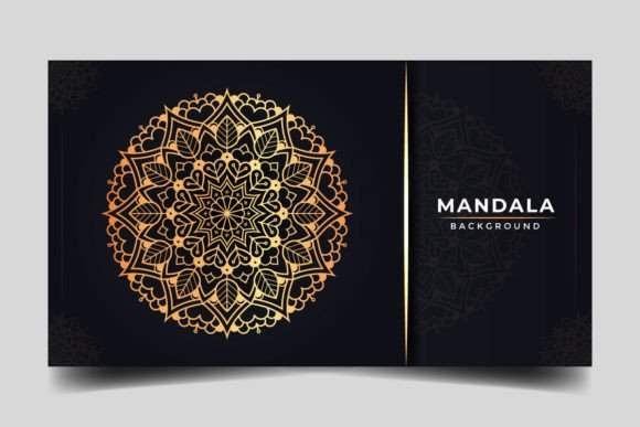 Golden Islamic Decorative Mandala Graphics & Backgrounds