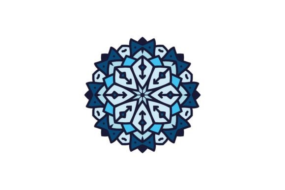 Mandala DecoratiVe Blue Icon: Graphics & Icons Asset Review