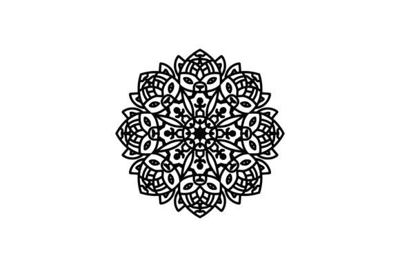 Outline Decorative Mandala Icon: Graphics & Icons Review