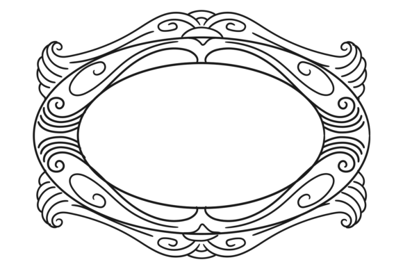 Oval Frame Graphics: Decorative Hand Drawn Border Review