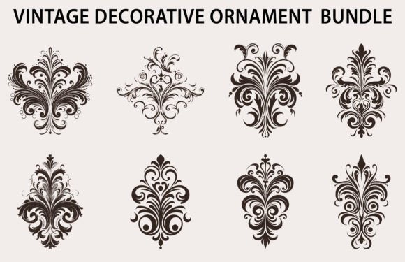Set of Decorative Design Element Vector: Graphics for Crafts-Driven Brands